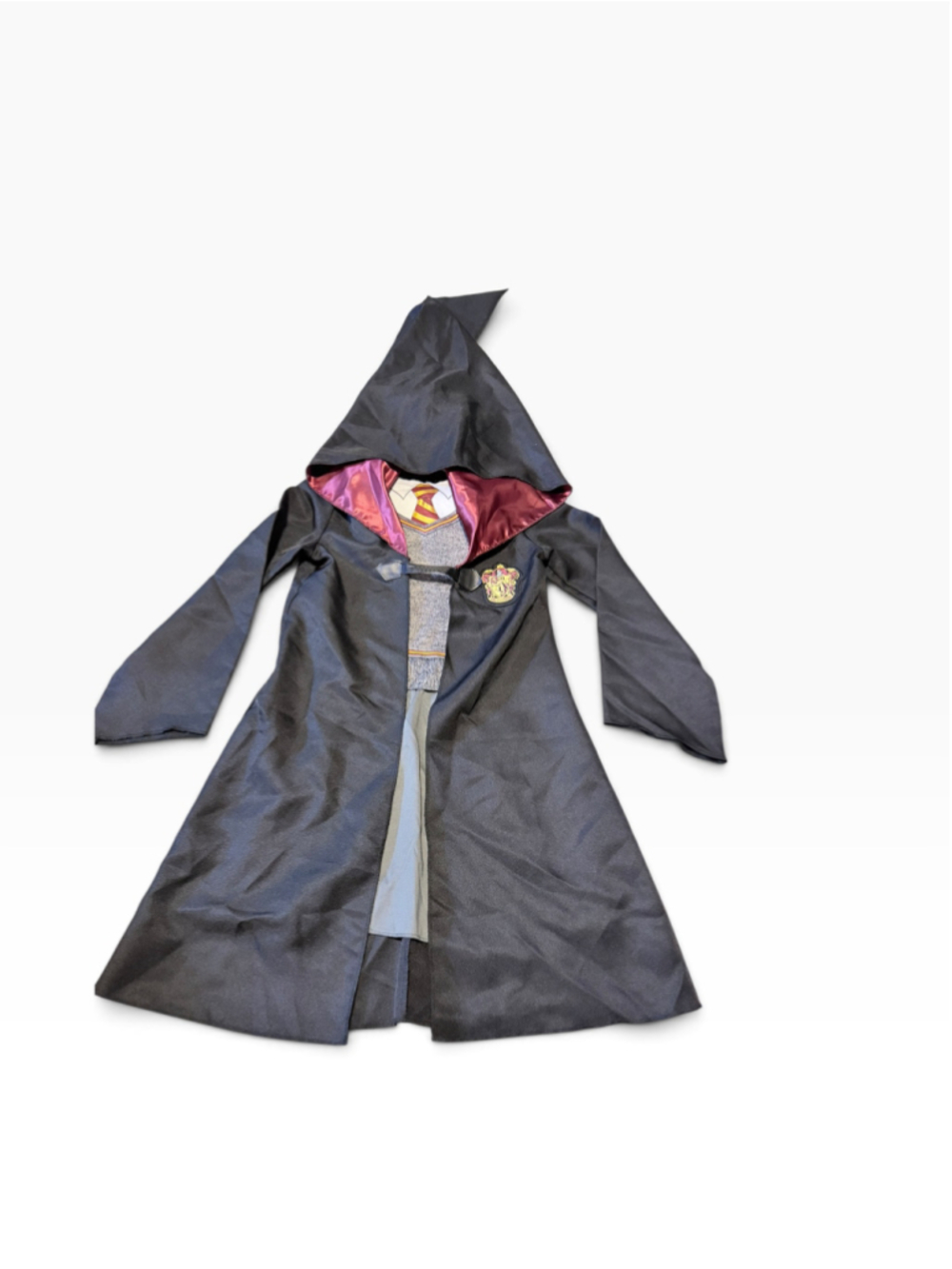 Girl’s Disguise Harry Potter Gryffindor Costume Robe One Size 7-8 Black/Burgundy